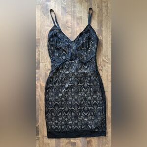 GUESS Black Lace Bodycon Dress | Size Small